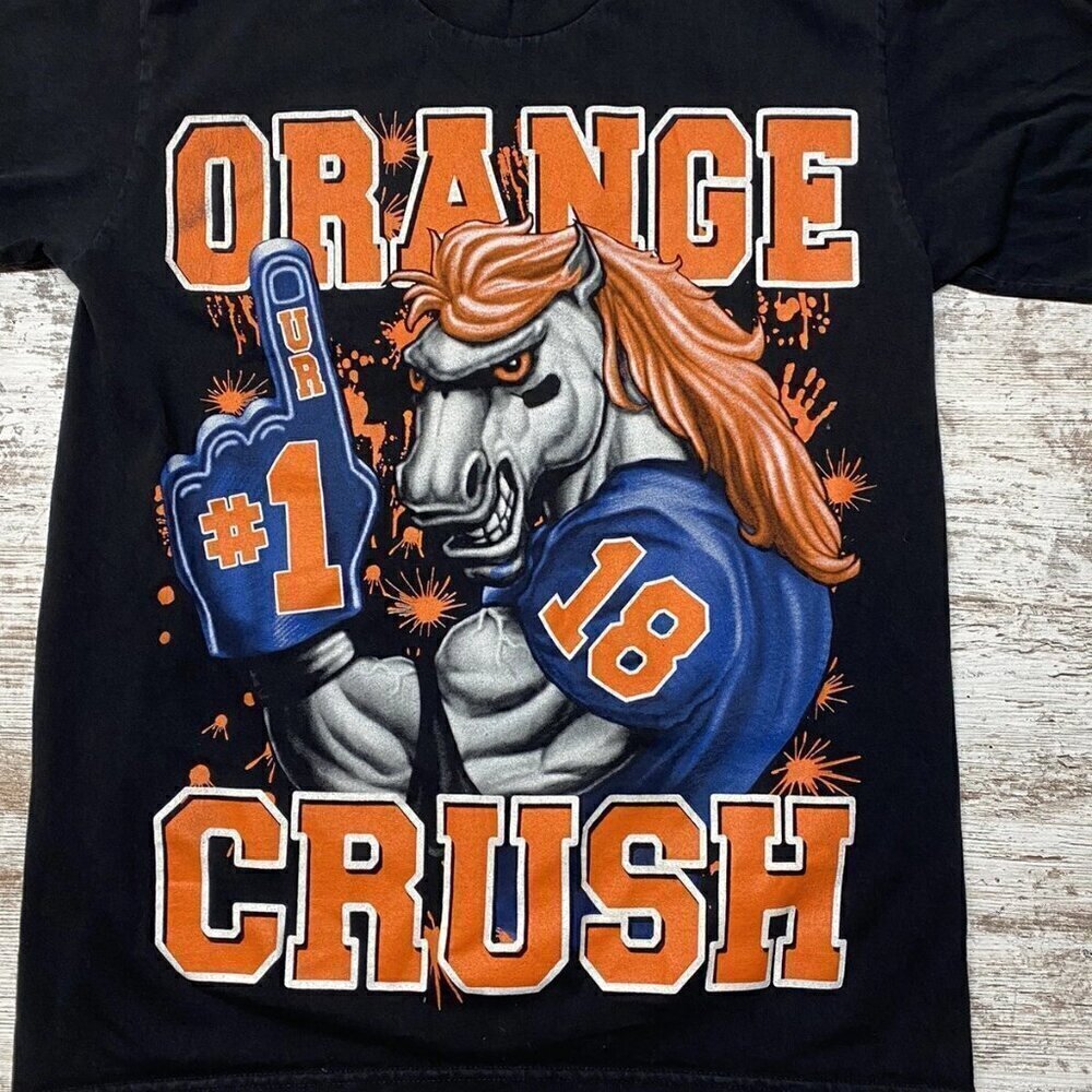 NFL Denver Broncos Street Certified T-Shirt Orange Crush Peyton Manning 18